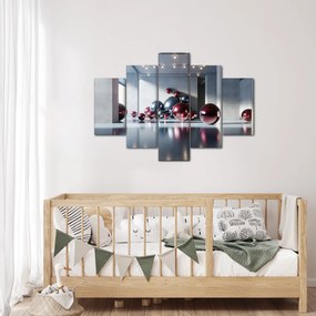 Obraz - 3D priestor s guľami II. (150x105 cm)