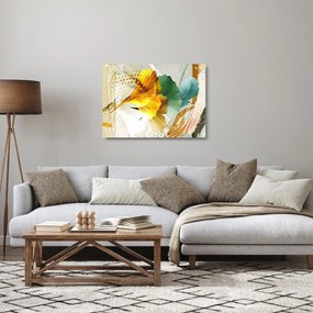 Sklenený obraz - Listy (70x50 cm)