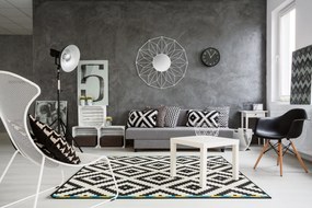 Dekorstudio Moderné geometrické zrkadlo biele - 58cm