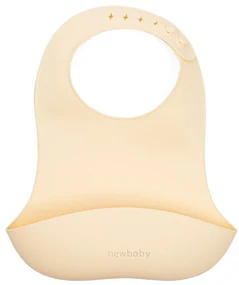Silikónový podbradník New Baby béžový