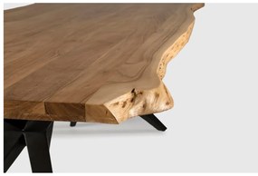 Jedálenský stôl s doskou z akácie v prírodnej farbe 100x200 cm Mudri – Marckeric