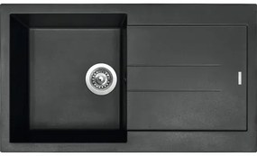 Granitový drez AMANDA 860 Pureblack 500 x 860 mm čierna TLAM86050026