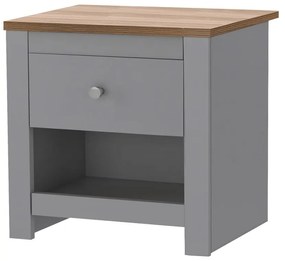 Sivý nočný stolík Emerald – Støraa