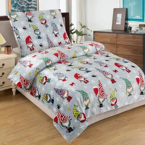 Mikroplyšové posteľné obliečky Gnome, 140 x 200 cm