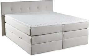 Kontinentálna boxspring posteľ AMBER, 200x180, krémová (barell 03)