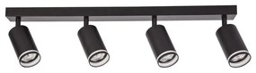 Bodové svietidlo PIPE 4xGU10/10W/230V čierne