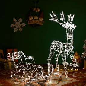 Aigostar-LED Vonkajšia dekorácia LED/3,6W/31/230V 2700K 90/45cm IP44 sob so sánkami