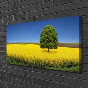 Obraz Canvas Lúka strom príroda pole 120x60 cm