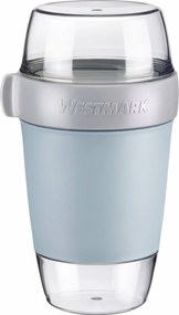 Westmark Trojdielna dóza na jedlo, 1150 ml, modrá, L