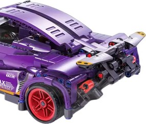Stavebnica auta SUPERCAR No.J2003 fialová - 470 dielikov