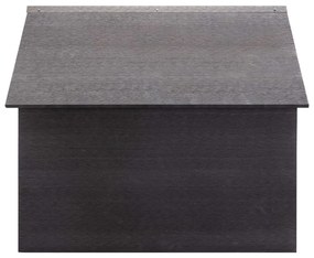 Garáž pre kosačku šedá 80x80x70 cm WPC