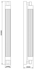Zuma Line 003064-034733 - LED nástenné svietidlo KALIA LED/14W/230V čierna
