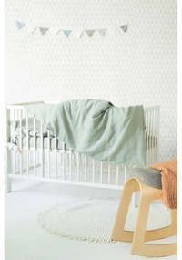 Detské zelené ľanové obliečky Linen Tales Nature, 70 x 100 cm