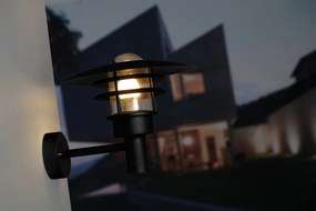 Nordlux Čierne fasádne svietidlo Lønstrup 32 pre žiarovku E27 71411003