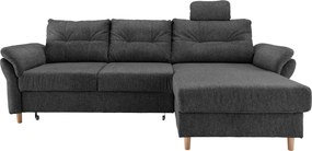 XXXLutz ROHOVÁ SEDAČKA, textil, antracitová Livetastic - Sedačky - 002310012713