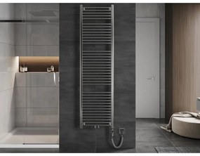 Mexen Mars, elektrické vykurovacie teleso 1800x500 mm + vykurovacia tyč 600 W, chrómová, W110-1800-500-2600-01