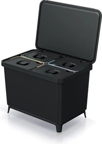 Odpadkový kôš SYSTEMO 4x10 L čierny