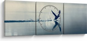 Obraz - Potáplica (s hodinami) (90x30 cm)