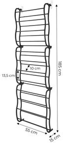 Závesný organizér na topánky na dvere - rebrík na topánky