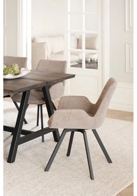 Béžové čalúnené jedálenské kreslá v súprave 2 ks Norwell – Rowico