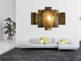Obraz - Brána v lese (150x105 cm)