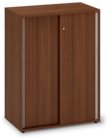 Stredná skriňa ProOffice, posuvné dvere 80 x 45 x 106,3 cm, orech