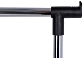 Vešiakový stojan na kolieskach IDA čierny