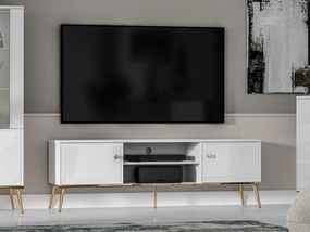 TV STOLÍK BELLINI BIELY VYSOKÝ LESK 160 cm