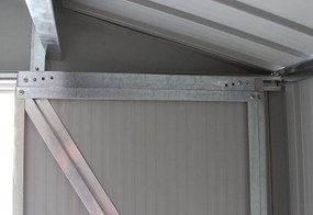 Záhradný domček plocha 201 x 121 cm (šedá)