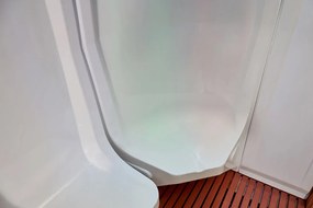 M-SPA - Parná sauna ľavá pre 3 osoby 118 x 195 x 210 cm