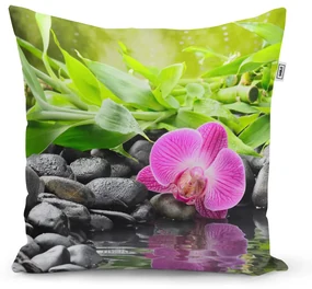 Sablio Vankúš Ružová orchidea - 50x50 cm