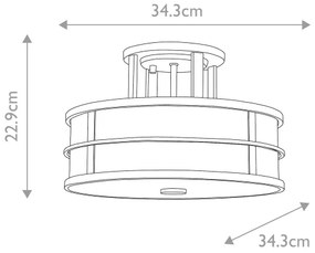 Feiss - Prisadený luster FUSION 3xE27/60W/230V