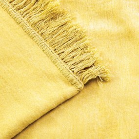 BAVLNENÁ DEKA COTTON CLOUD 150X200 CM ŽLTÁ