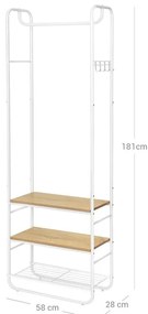 Vešiakový stojan s botníkom HSR81WN