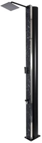Solárna sprcha CRM Atlas Glass Black Jasper 40 l so sprchou na nohy