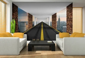 Fototapeta - Cesty 3D, New York (254x184 cm)