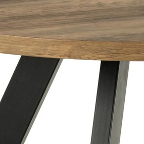 Jedálenský rozkladací stôl Zalida 120/210 cm dub jantárový/čierny