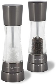 Cole&Mason - Sada mlynčekov na soľ a korenie DERWENT 2 ks 19 cm antracit
