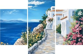Obraz - Ulička pri mori (90x60 cm)