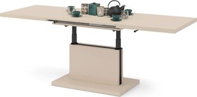 ASTON Béžový [Super Mat / Anti-fingerprint] - MODERNÝ ROZKLADACÍ A VÝŠKOVO NASTAVITEĽNÝ KONFERENČNÝ STÔL KÁŠMÍR