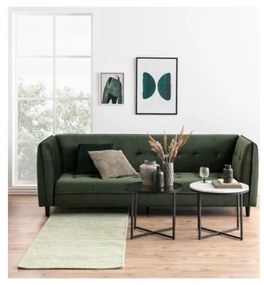 Odkladací stolík so sklenenou doskou Actona Cross, ⌀ 55 cm