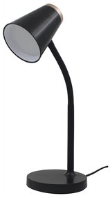 Stolná lampa Chico, 1x čierne/zlaté PVC tienidlo, b