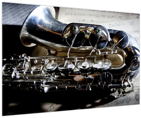 Obraz - Saxofón (90x60 cm)