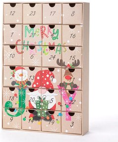Adventný kalendár so zásuvkami PAPER škriatok
