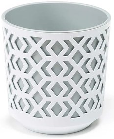 PLASTOVÝ KVETINÁČ ETNIC 15X14 CM SIVÁ