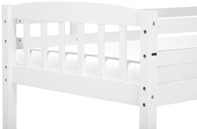 Poschodová posteľ biela 90 x 200 cm REVIN Beliani