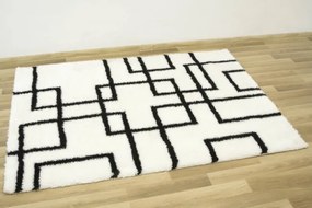 Koberec Boho 616 krémový / čierný