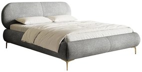 Manželská posteľ 160 cm Octave 160B (s roštom) (béžová + zlatá). Vlastná spoľahlivá doprava až k Vám domov. 1099947