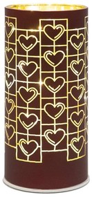 Vínovočervená svetelná dekorácia ø 7 cm Frida – Sirius