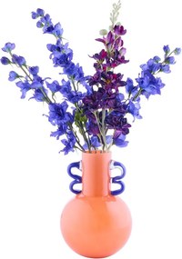SLING Váza 21 cm – oranžová/modrá